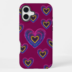 Neon Anatomical Heart iPhone / iPad case