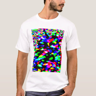 Neon and Black Abstract Art - Black Light fun T-Shirt