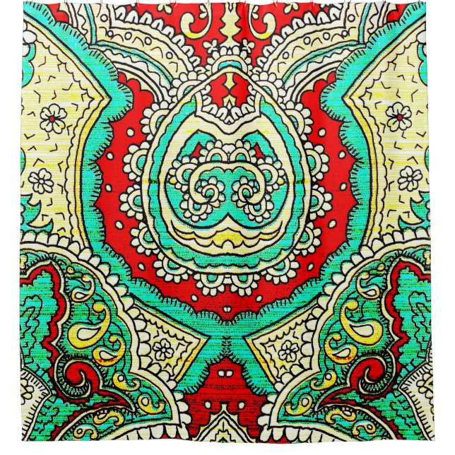 Neon arabesque ornament: 80s style. (Front)