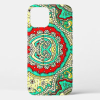 Neon arabesque ornament: 80s style.