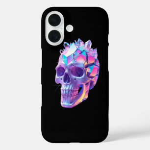 Neon Atomic Skull iPhone 16 Case