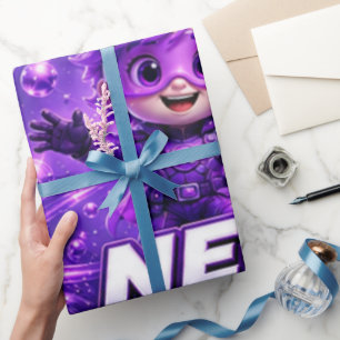 Neon ATOMIVRA Wrapping Paper