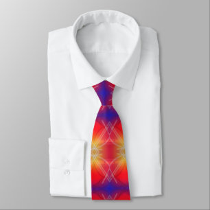 Neon Attractions Layered Abstract Design  Tie