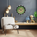 Neon Aztec 1930's Clock<br><div class="desc">Round (Large) Featured in two sizes, this wall clock is vibrantly printed with AcryliPrint®HD process to ensure the highest quality display of any content. Order this deco style round wall clock for your walls or give to friends and family as a gift for a timeless treasure. 2 sizes: 8" diameter...</div>