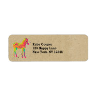 Neon Baby Zebra Psychedelic Pink Yellow & Green