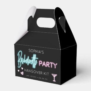 Neon Bachelorette Hangover Kit Favour Box