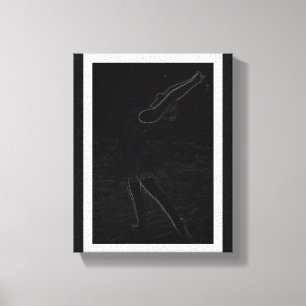 Neon, Ballerina in the Snow- Canvas Print