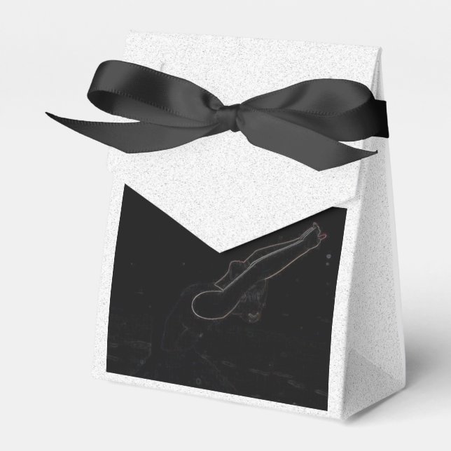 Neon, Ballerina in the Snow- Favor Box (Front Side)