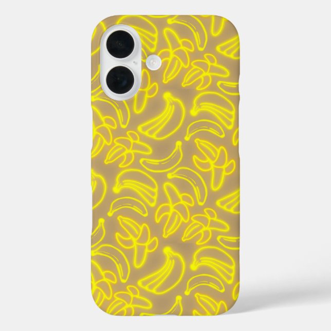 Neon Bananas tan Case-Mate iPhone Case (Back)