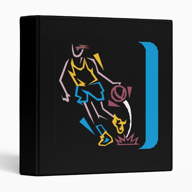 Neon Basketball Binder (Front/Spine)