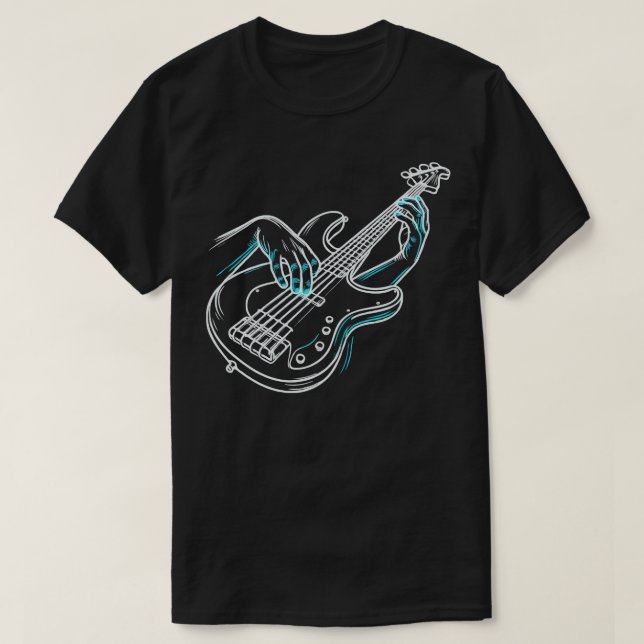 Neon BassMan 1 T-Shirt (Design Front)