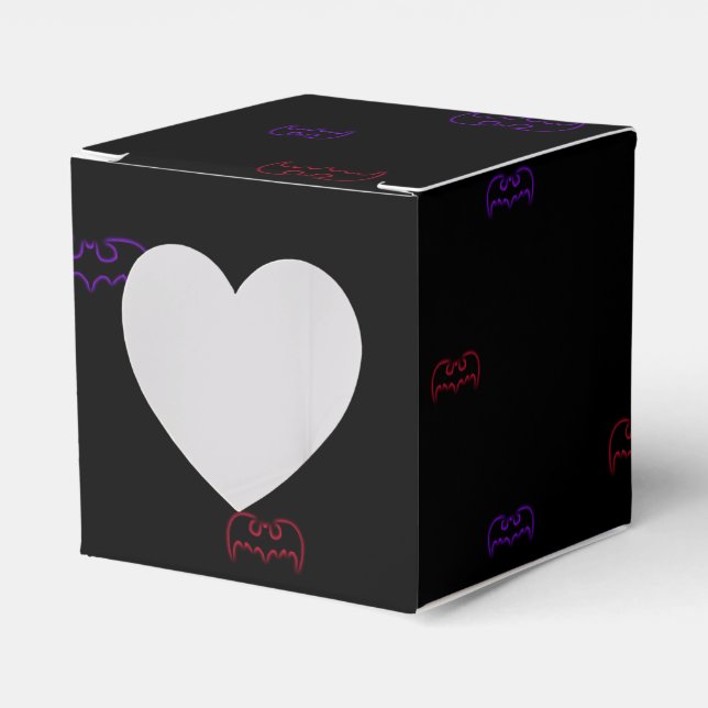 Neon Bats Favor Box (Front Side)
