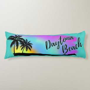 Neon Beach Skies At Daytona Beach Body Pillow