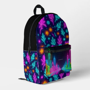Neon Black Back To School Backpack