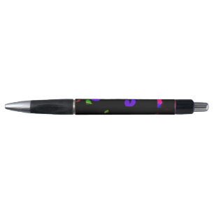 Neon Black Cat with Glowing Eyes Pen