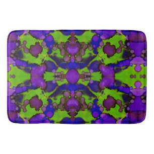 Neon Bloomstorm Bath Mat