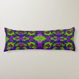 Neon Bloomstorm Body Pillow