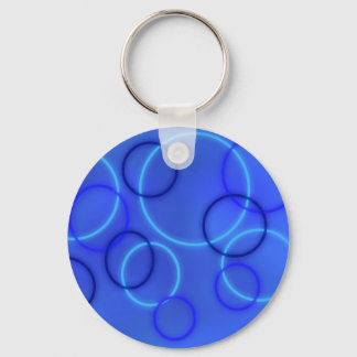Neon Blu Bubble keychain