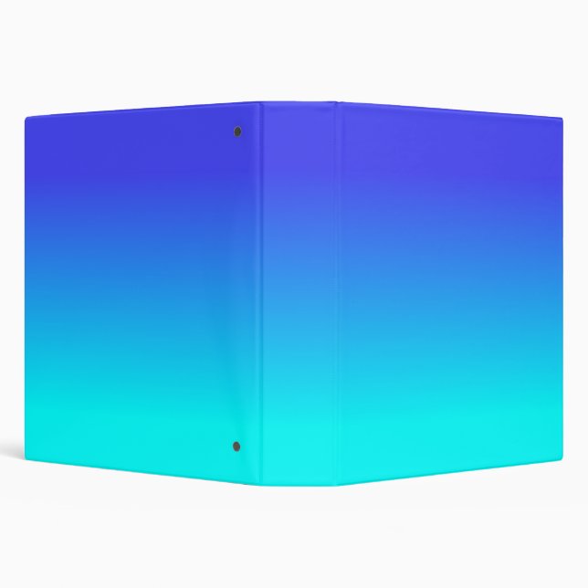 Neon Blue and Bright Neon Aqua Ombré Shade Colour Binder (Background)