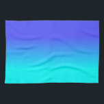 Neon Blue and Bright Neon Aqua Ombré Shade Colour Kitchen Towel<br><div class="desc">Neon Blue and Bright Neon Aqua Ombré Shade Colour Fade neon aqua, neon blue, blue neon, ombre shade, colour fade, neon, blue, ombre, shade, colour, fade, trend, bright, fluorescent, highlighter, school, kids, fun, dorm, decor, tint, bright neon blue, bright blue, faded, faded colour, neon blue fade, neon aqua fade, neon...</div>