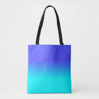 Neon Blue and Bright Neon Aqua Ombré Shade Colour