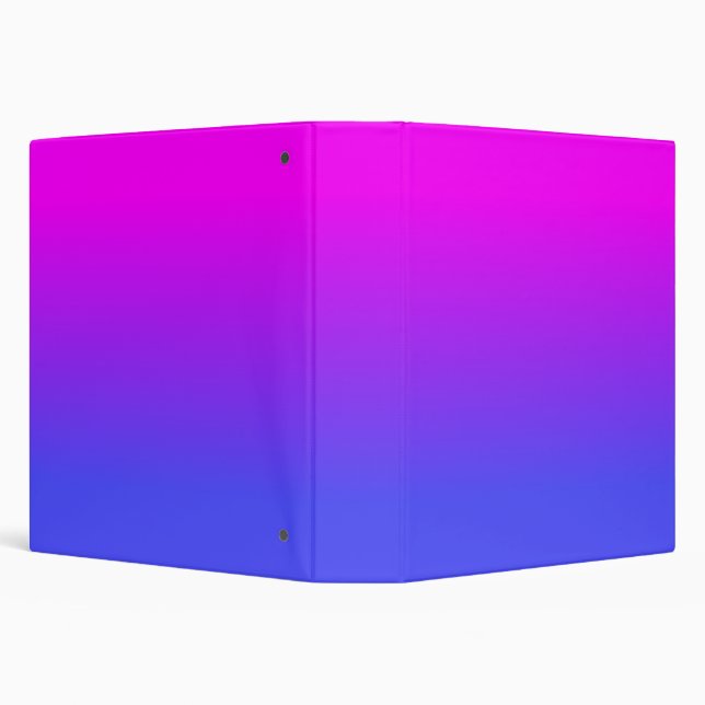 Neon Blue and Hot Pink Ombré Shade Colour Fade Binder (Background)