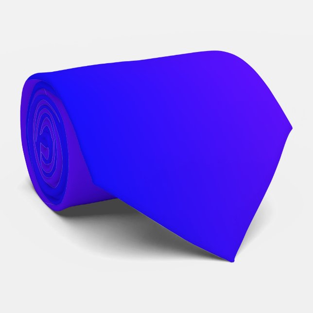 Neon Blue Cravate - Moderne (Roulé)