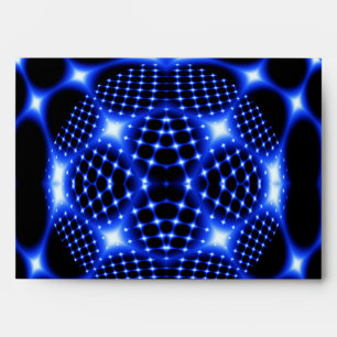 Neon blue glob fractal envelope