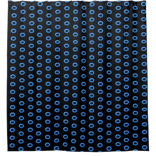 Neon Blue on Black (Front)