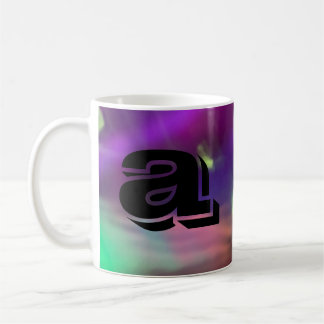neon blue pink green synth wave  Luminous lights Coffee Mug