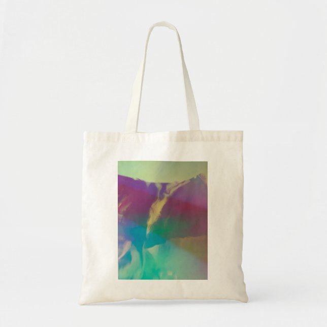 neon blue pink green synth wave  Luminous lights Tote Bag (Front)