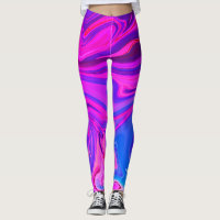 Neon Blue Purple Pink Abstract Pattern