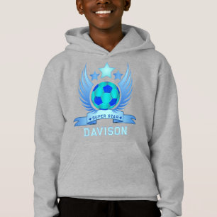 Neon Blue Soccer Ball   Cool Sport Gifts For Boys