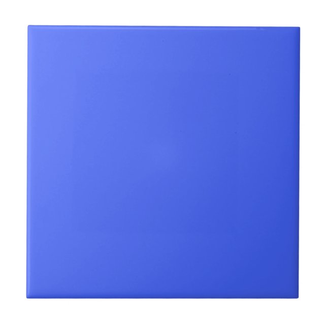 Neon Blue Solid Color Tile (Front)