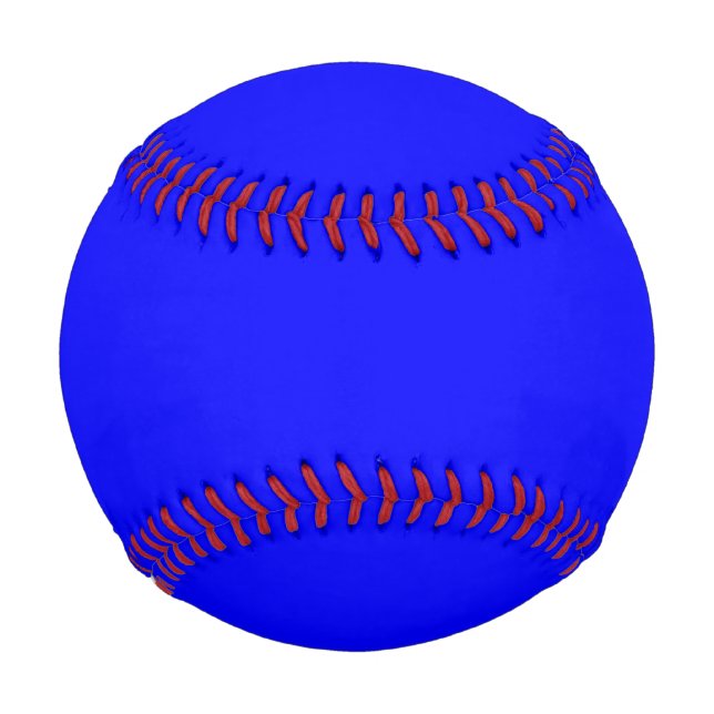 Neon Blue Solid Colour Baseball (Front)