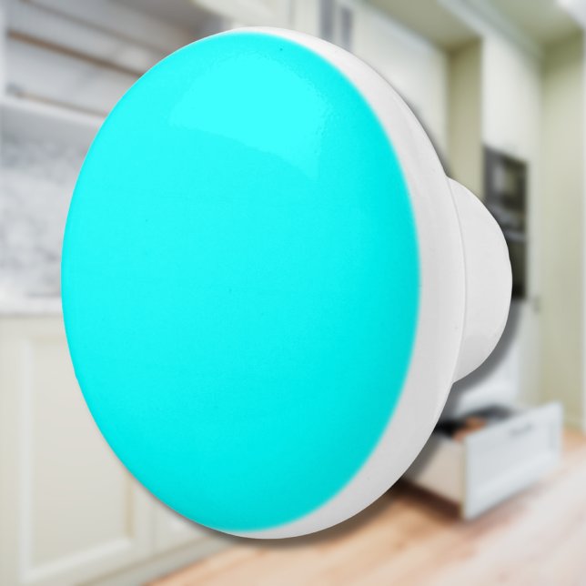 Neon Blue Solid Colour | Classic Ceramic Knob (Creator Uploaded)