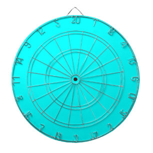 Neon Blue Solid Colour Classic Dartboard