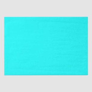 Neon Blue Solid Colour Classic Tissue Paper
