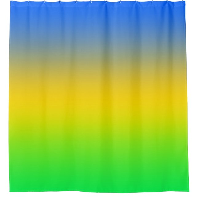  Neon blue, yellow, green gradient, ombre. (Front)