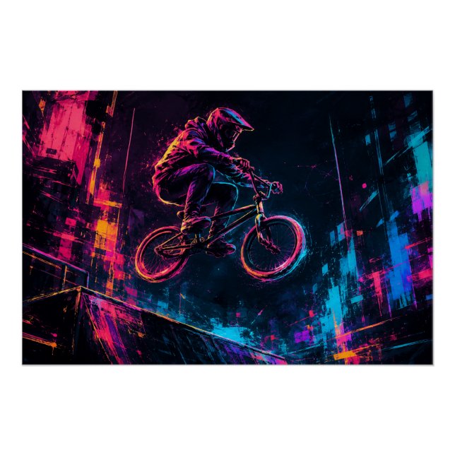 Neon BMX Poster (Front)