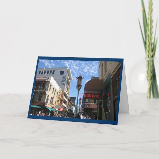 Neon Bouddha San Francisco Note ou carte de voeux (Devant)