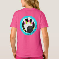 Neon Bowling Event Shirt with Name on Front Pocket
