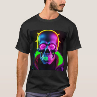 Neon bron skull  T-Shirt