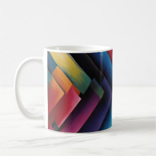 Neon Brush Rainbow Coffee Mug