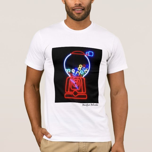 Neon Bubble Gum Machine T-Shirt (Front)