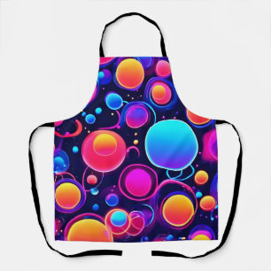 Neon Bubble Pattern Apron