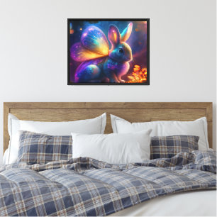 Neon Bunny Canvas Print
