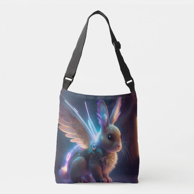 Neon Bunny Crossbody Bag (Front)
