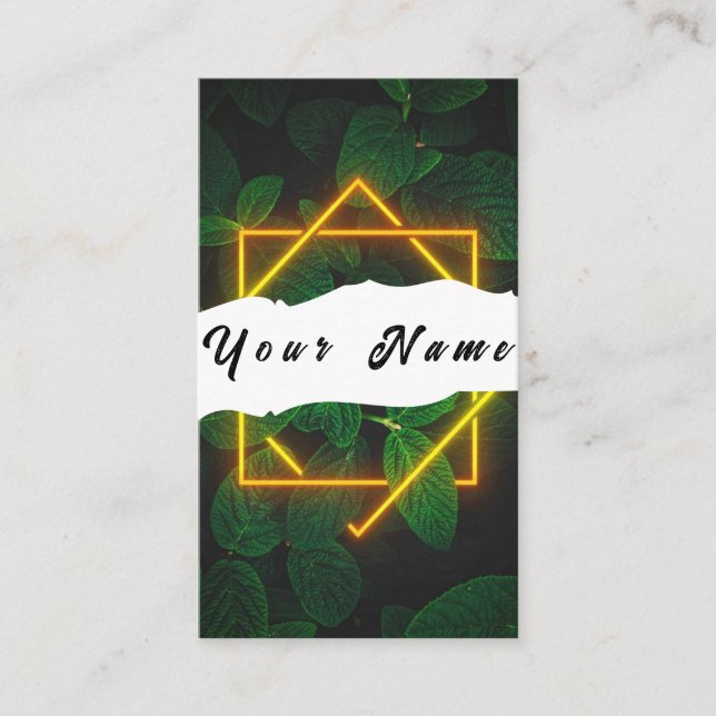 Neon Business Card (Front)