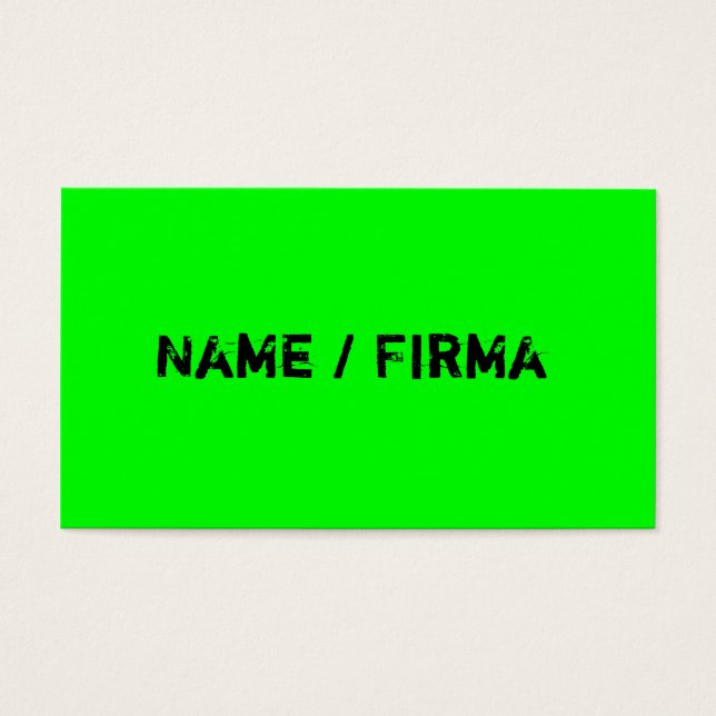 Neon Business Cards (Front)